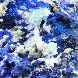 Azurite, fluorine, malachite, mine de Montroc (Mont-Roc), Tarn.