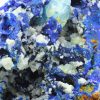 Azurite, fluorine, malachite, mine de Montroc (Mont-Roc), Tarn.