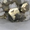 Pyrite maclée sur Dolomite, Batère, Corsavy, Pyrénées-Orientales.