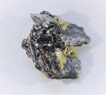 Sphalérite (Blende), Galène, et Sidérite, La Mure, Isère.