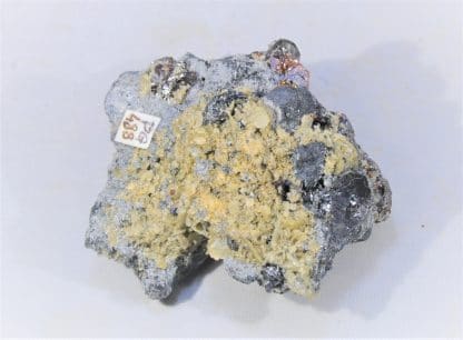 Sphalérite (Blende), Galène, et Sidérite, La Mure, Isère.