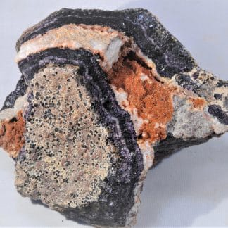 Fluorine hématoïde et Fluorine violette, Bauzot, Grury, Saône-et-Loire.