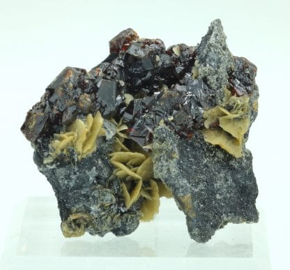 Sphalérite (Blende), Galène, et Sidérite, La Mure, Isère.