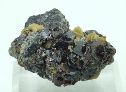 Sphalérite (Blende), Galène, et Sidérite, La Mure, Isère.