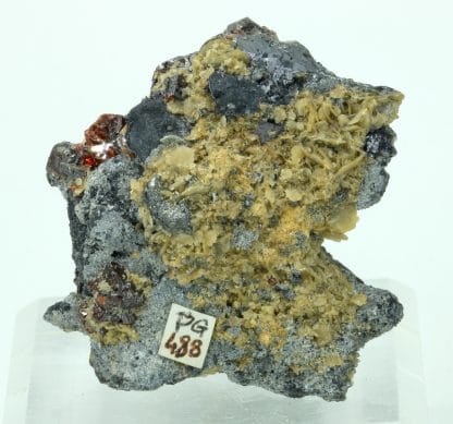 Sphalérite (Blende), Galène, et Sidérite, La Mure, Isère.