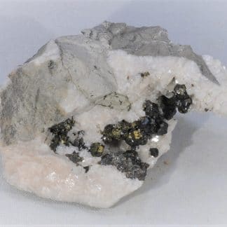 Sphalérite (Blende) et Chalcopyrite, Var, France.