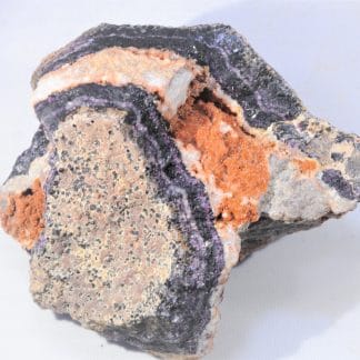 Fluorine hématoïde et Fluorine violette, Bauzot, Grury, Saône-et-Loire.