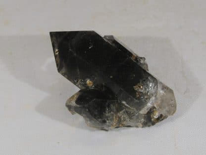 Quartz fantôme et Rutile doré, Trou de la Fée, Les Deux-Alpes, Isère.