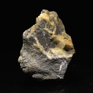 Arsenic natif et calcite, Sainte-Marie-aux-Mines, Haut-Rhin, Alsace.