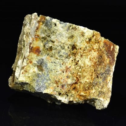 Arsénopyrite et scorodite, Tournebise, Pontgibaud, Puy-de-Dôme.