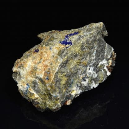 Beudandite sur Tennantite, Azurite, Mas Dieu, Gard.