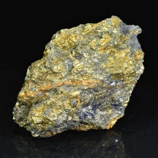 Galène, pyrite et blende, Le Bessette, Puy-de-Dôme.