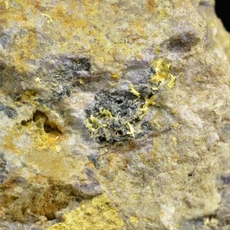 Prixite ou Mimétite, mine des Molérats, Saint-Prix, Saône-et-Loire.