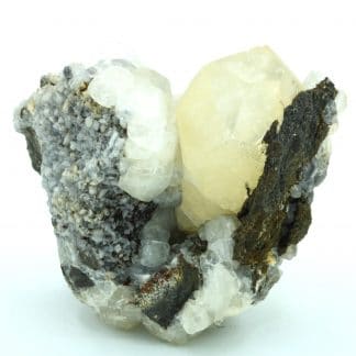 Calcite, dolomite, sphalérite, mine de Trèves, Gard.