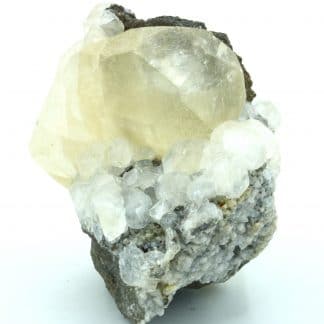 Calcite, dolomite, sphalérite, mine de Trèves, Gard.