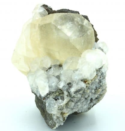 Calcite, dolomite, sphalérite, mine de Trèves, Gard.