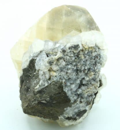 Calcite, dolomite, sphalérite, mine de Trèves, Gard.