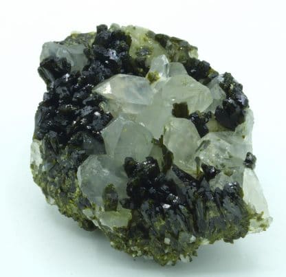 Épidote, quartz et albite, Ubaye, Alpes de Haute Provence.