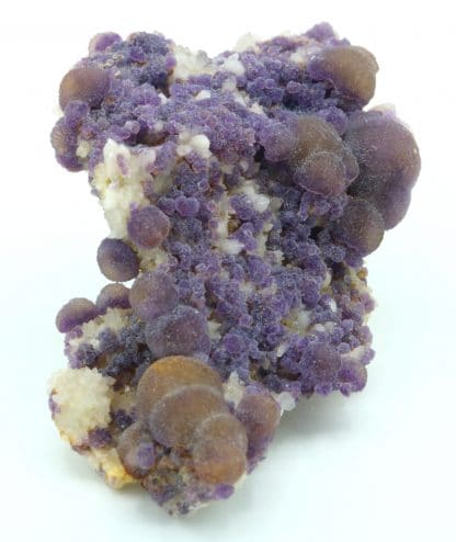 Fluorite bicolore sur quartz de Buxières-les-Mines, Allier (03).