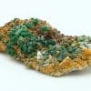 Tétraédrite, malachite sur dolomite, Usclas du Bosc, Loiras, Hérault.