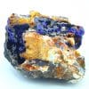 Azurite, goethite et malachite, mine du Moulinal, Rayssac, Tarn.