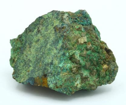 Chalcopyrite partiellement oxydée, mine de Matra en Corse.