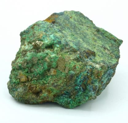 Chalcopyrite partiellement oxydée, mine de Matra en Corse.