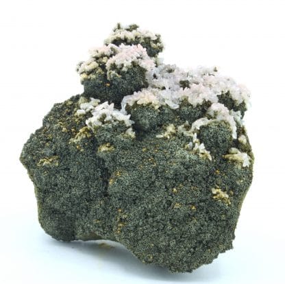 Calcite rose sur chalcopyrite, Laguépie, Tarn-et-Garonne.