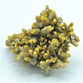 Pyromorphite sur Barytine, Les Farges, Ussel, Corrèze, Limousin.