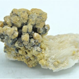 Pyromorphite sur barytine crêtée, Les Farges, Ussel, Corrèze.