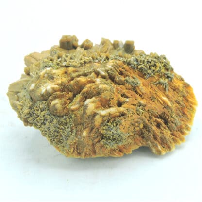 Pyromorphite double génération sur Barytine, Les Farges, Ussel, Corrèze.