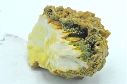 Pyromorphite double génération sur Barytine, Les Farges, Ussel, Corrèze.