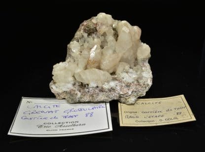 Calcite et grenat grossulaire, Raon L'Etape, Vosges.