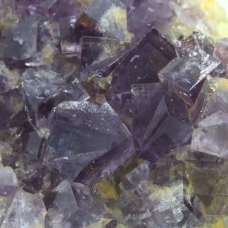 Fluorite violette, Groverake Mine, County Durham, Royaume-Uni.