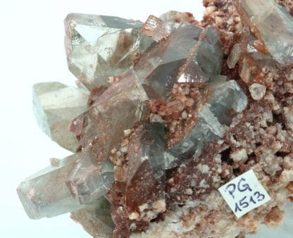 Baryte bleue sur dolomite, Frizington Mine, Cumbria, Royaume-Uni.