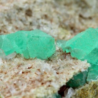 Fluorite verte, Nancy Hanks Mine, Unaweep Canyon, Colorado, États-Unis.