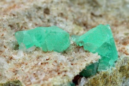 Fluorite verte, Nancy Hanks Mine, Unaweep Canyon, Colorado, États-Unis.