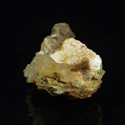 Galène, quartz et hydroxyapatite, L’Argentolle, Saône-et-Loire.