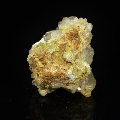 Galène, quartz et hydroxyapatite, L’Argentolle, Saône-et-Loire.