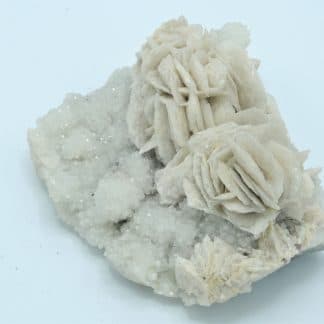 Barytine sur Quartz sur Fluorine, Mine de Fontsante, Var.