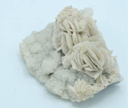 Barytine sur Quartz sur Fluorine, Mine de Fontsante, Var.