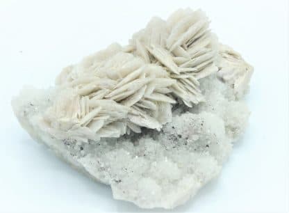 Barytine sur Quartz sur Fluorine, Mine de Fontsante, Var.