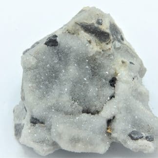 Sphalérite et Galène sur Quartz, Mine de Bleyberg, Plombières, Belgique.