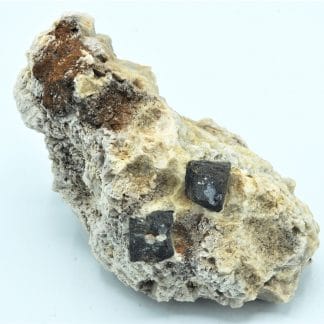 Galène dans calcite, Rabotrath, Lontzen, Belgique.