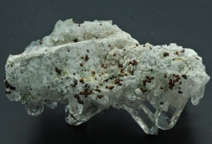 Quartz chloriteux et Sidérite, Grand Pic de la Lauzière, Savoie.