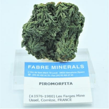 Pyromorphite, Mine des Farges, Ussel, Corrèze.