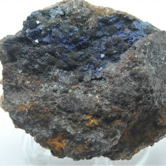 Azurite et Cuprite, Le Moulinal, Paulinet, Tarn.