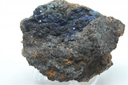 Azurite et Cuprite, Le Moulinal, Paulinet, Tarn.