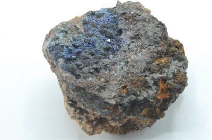 Azurite et Cuprite, Le Moulinal, Paulinet, Tarn.