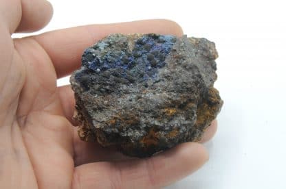 Azurite et Cuprite, Le Moulinal, Paulinet, Tarn.